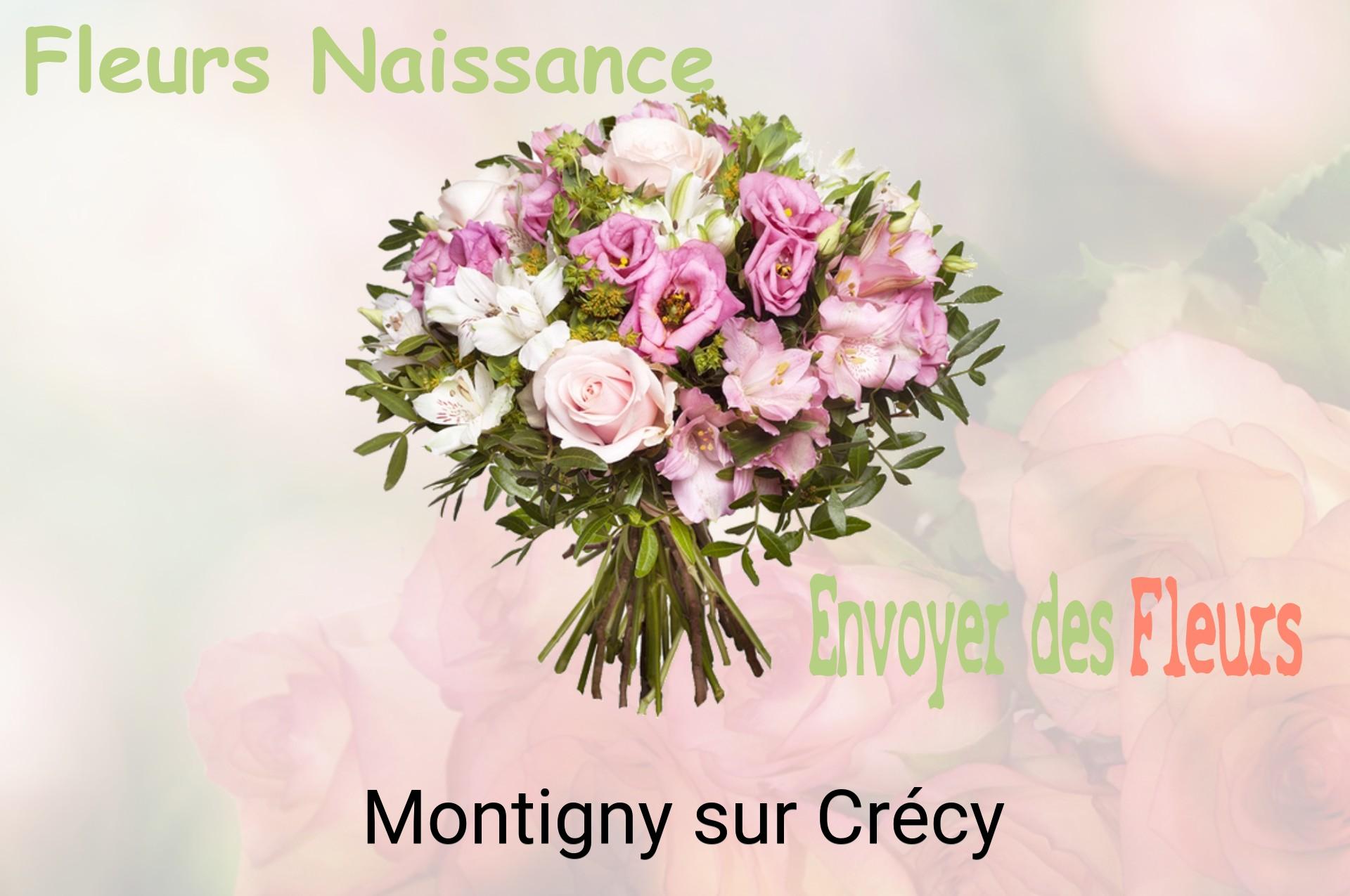 Bouquet de fleurs de naissance livré à Montigny-sur-Crécy